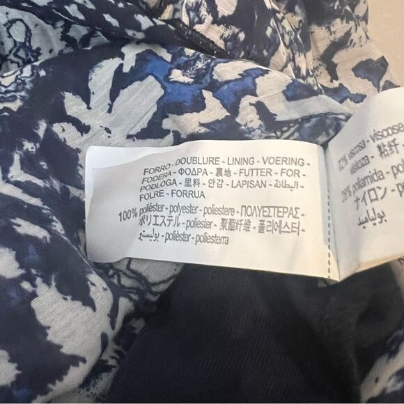 Zara Blue Ruffle Batik Printed Mini Dress - Picture 6 of 9